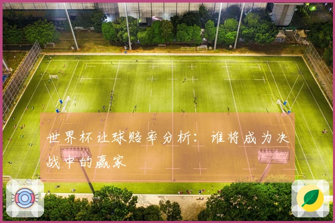 世界杯让球赔率分析：谁将成为决战中的赢家